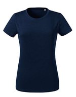 Russel Pure Organic T-Shirt aus 100% Bio-Baumwolle für Damen, Black XS, Z118F – French Navy