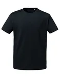 Russell Pure Organic Organic Cotton T-Shirt with Optimal Fit in, Black XS, Z118M – image 1