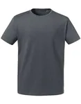 Russell Pure Organic Organic Cotton T-Shirt with Optimal Fit in, Black XS, Z118M – Convoy Grey (Solid)