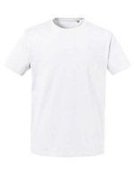 Russel Pure Organic T-Shirt en Coton Bio avec Coupe Optimale en, Black XS, Z118M – White
