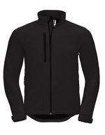 Russel Atmungsaktive Softshell-Jacke mit Taschen – Black