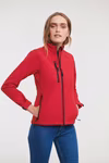 Russel Giacca Softshell con fodera in Pile da Donna, Azure Blue M, Z140F – immagine 2