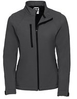 Russel Softshell-Jacke mit Fleece-Futter für Damen, Azure Blue XS, Z140F – Titanio (Unito)