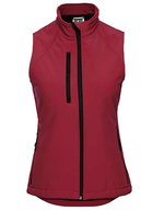 Russel Softshell Weste mit Taschen für Damen, Azure Blue XS, Z141F – Classico Rosso
