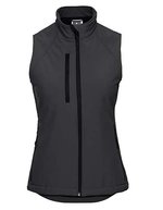 Russel Softshell Weste mit Taschen für Damen, Azure Blue XS, Z141F – Titanio (Unito)