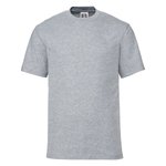 Russel Ringgesponnenes Baumwoll-T-Shirt mit Ripp-Kragen, White XS, Z180 – Bild 3