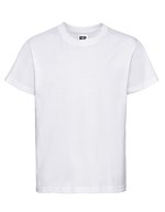 T-Shirt mit Ripp-Kragen für Kinder – White