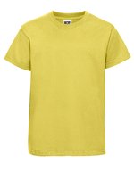 Russel Russell Kids´ Classic T-Shirt White 90 (XS) (Z180K), Z180K – Jaune