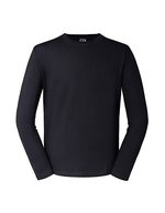 Russel Langarm-T-Shirt aus 100% Baumwolle – Black