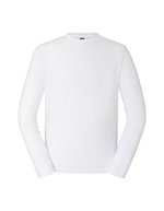 Russel Langarm-T-Shirt aus 100% Baumwolle – White