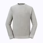 Russel Pure Organic Sweat-Shirt en Coton Bio avec Poignets Côtelés, Aqua XS, Z208M – Stone