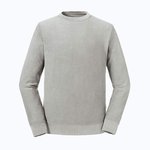 Russel Pure Organic Bio-Baumwolle Sweatshirt mit Ripp-Bündchen, Aqua XS, Z208M – Stone