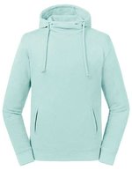 Russel Pure Organic Pullover con cappuccio in Cotone Biologico collo alto, Aqua XS, Z209M – immagine 1