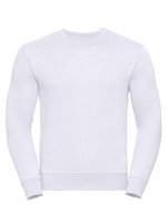 Russel Exklusives Sweatshirt aus ringgesponnener Baumwolle, Sport Heather M, Z262N – Bianco