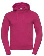 Russel Langarm Sweatshirt mit doppellagiger Kapuze, Black L, Z265 – Fuchsia