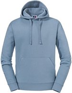 Russel Langarm Sweatshirt mit doppellagiger Kapuze, Black L, Z265 – Mineral Blue