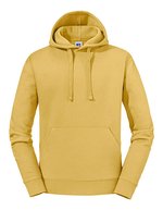 Russel Langarm Sweatshirt mit doppellagiger Kapuze, Black L, Z265 – Mustard Yellow