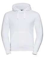 Russel Langarm Sweatshirt mit doppellagiger Kapuze, Black L, Z265 – White