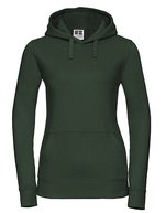 Russel Kapuzen Sweatshirt mit Kopfhörerführung für Damen – Bottle Green