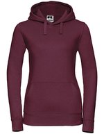 Russel Kapuzen Sweatshirt mit Kopfhörerführung für Damen – Burgundy