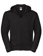 Russel Authentischer Sweatjacke mit Zip-Kapuze – Black