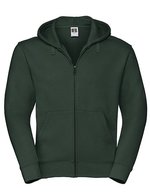 Russel Authentischer Sweatjacke mit Zip-Kapuze – Bottle Green