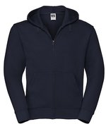 Russel Authentischer Sweatjacke mit Zip-Kapuze, Black L, Z266 – Blu navy francese