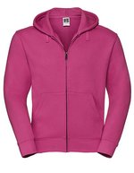 Russel Authentischer Sweatjacke mit Zip-Kapuze, Black L, Z266 – Fucsia