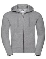 Russel Authentischer Sweatjacke mit Zip-Kapuze, Black L, Z266 – Chiaro Oxford (Melange)