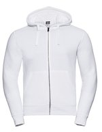 Russel Authentischer Sweatjacke mit Zip-Kapuze, Black L, Z266 – Bianco