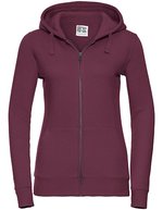Russel Sweatshirt mit Kapuze, 3-lagig, Baumwolle – Burgundy