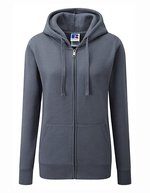 Russel Sweatshirt mit Kapuze, 3-lagig, Baumwolle, Fuchsia S, Z266F – Convoy Grigio (Unito)