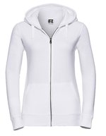 Russel Sweatshirt mit Kapuze, 3-lagig, Baumwolle, Fuchsia S, Z266F – Bianco