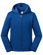 Zipped Hooded Felpa in cotone – Bright Royal