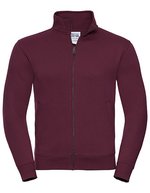 Russel Sweatshirt mit YKK-Reißverschluss für Herren, Black XS, Z267M – Burgundy