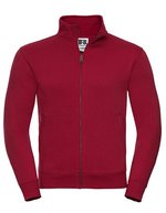 Russel Sweatshirt mit YKK-Reißverschluss für Herren, Black XS, Z267M – Classic Red