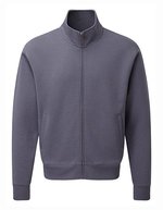 Russel Sweatshirt mit YKK-Reißverschluss für Herren, Black XS, Z267M – Convoy Grey (Solid)