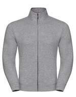Russel Sweatshirt mit YKK-Reißverschluss für Herren, Black XS, Z267M – Light Oxford (Heather)