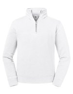 Russel Half-Zip Sweatshirt aus Baumwolle für Herren – White