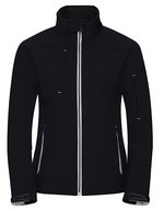 Russel Softshell-Jacke mit Bionic-Finish® für Damen, Black XS, Z410F – French Navy