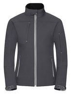 Russel Softshell-Jacke mit Bionic-Finish® für Damen, Black XS, Z410F – Iron Grey