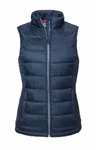 Russell Water-Repellent Quilted Vest with Stand-up Collar, Iron Grey M, Z441F – image 3