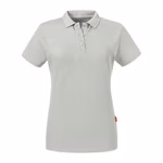 Russell Pure Organic Polo Shirt made of Organic Cotton for Women, Aqua XS, Z508F – image 3