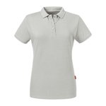 Russel Pure Organic Polo in Cotone Biologico da Donna, Aqua XS, Z508F – immagine 3