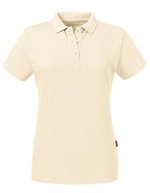 Russel Pure Organic Polo in Cotone Biologico da Donna, Aqua XS, Z508F – Naturale