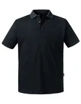Russel Pure Organic Bio-Baumwoll Polo-Shirt mit Kreuznaht, Black XXL, Z508M – Bild 2