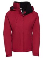 Russel Wasserdichte Nylonjacke mit Kapuze, Azure Blue XS, Z510F – Classico Rosso