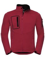 Russel Wasserdichte Softshell-Jacke mit Stretchmaterial, Black XS, Z520 – Classic Red