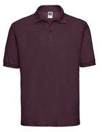 Russel Poloshirt aus ringgesponnener Baumwolle, Black XS, Z539 – Bordeaux