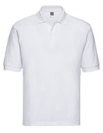 Russel Poloshirt aus ringgesponnener Baumwolle, Black XS, Z539 – Blanc
